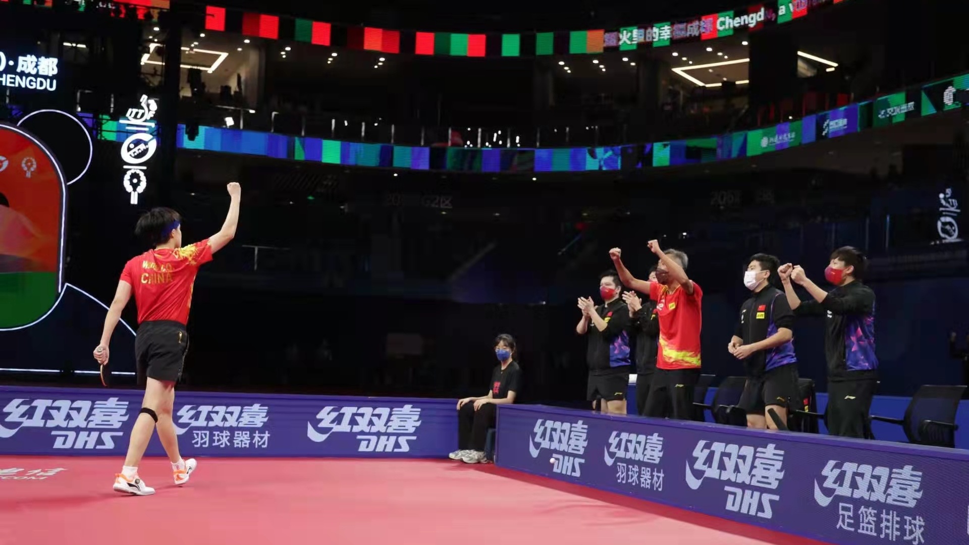 中国女乒3比0日本卫冕女团冠军 夺得第34金-中国网