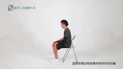 医护人员健身18法 11改善下肢水肿 2坐姿脚踝多方向活动.gif